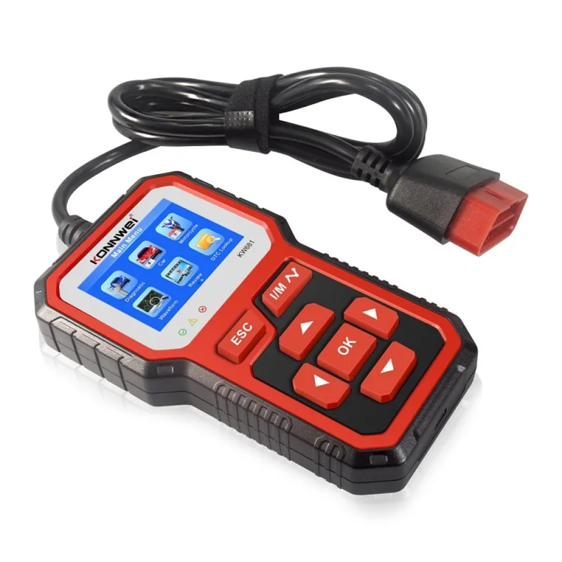 Diagnostický merač, OBD2 skener, tester batérií Konnwei KW681 autodiagnostika