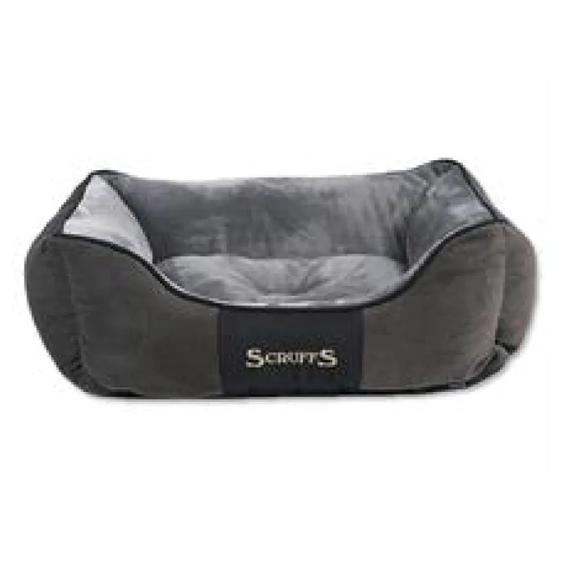 Pelíšek SCRUFFS Chester Box Bed šedý M