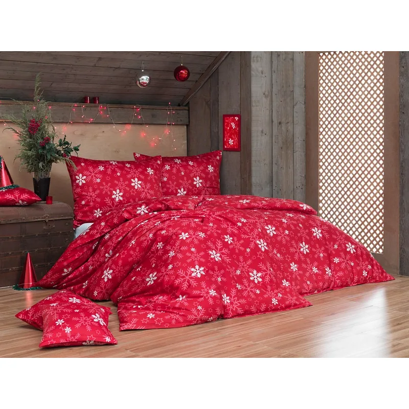 Matejovský Posteľné obliečky Vločky Deluxe 140x200/70x90 cm