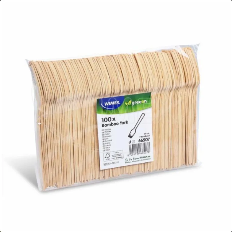 Vidlička bambusová (100 % FSC) 17 cm [100 ks] (66507)