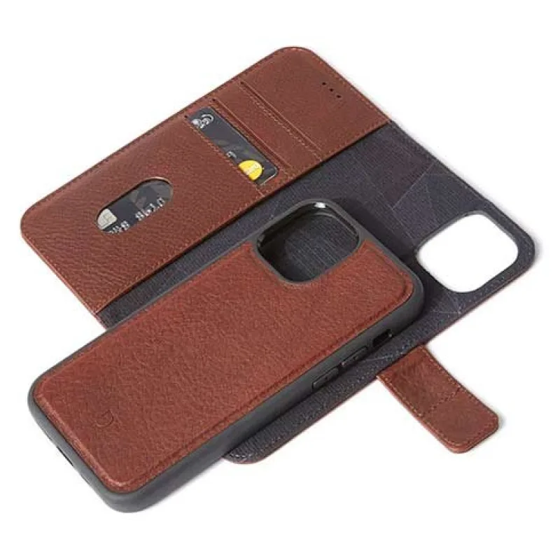 Decoded puzdro Leather Detachable Wallet pre iPhone 12 mini - Brown…