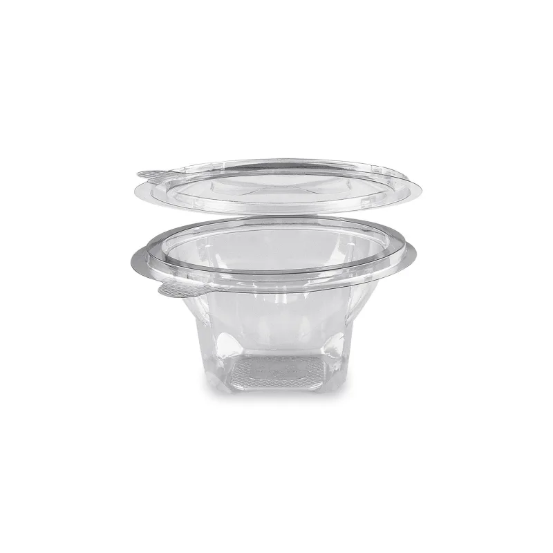 Miska kulatá průhledná s víčkem 250 ml (rPET) [50 ks] (77902)