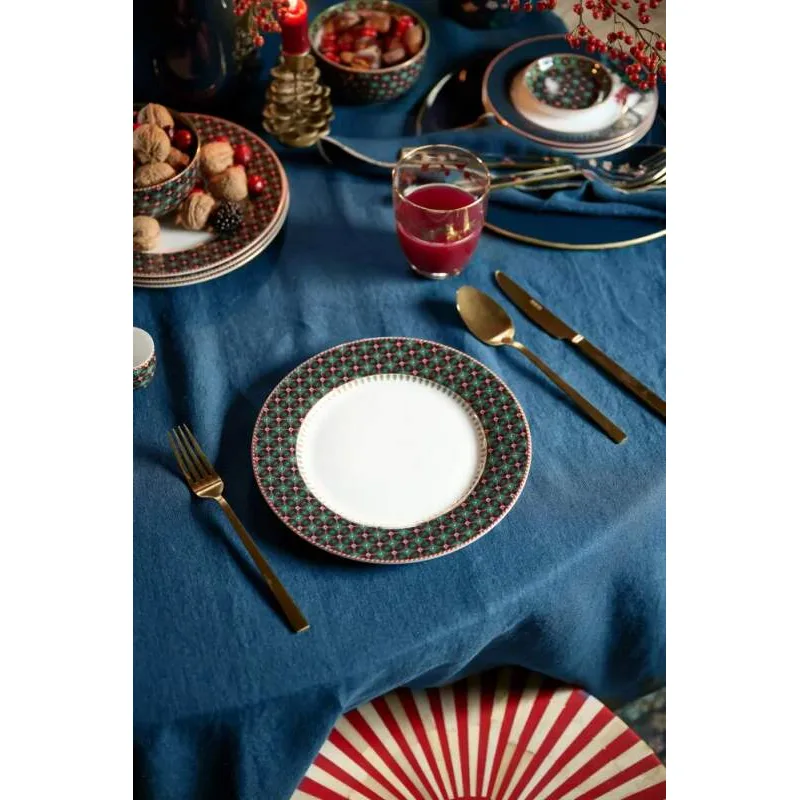 Pip Studio Berry Blues talíř Ø23cm, zelený