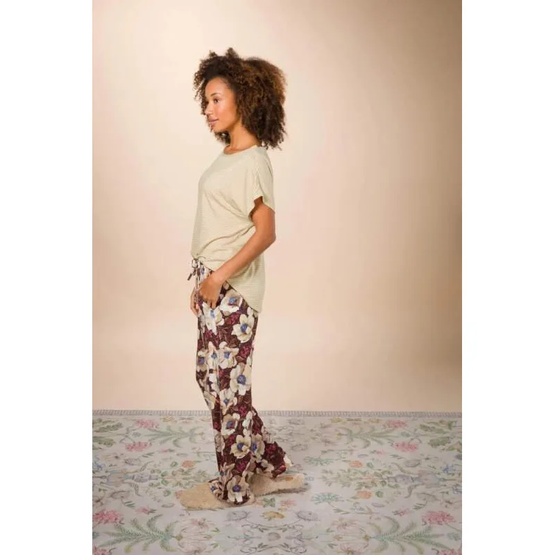 Pip Studio Belin dlouhé kalhoty Rosita Brown