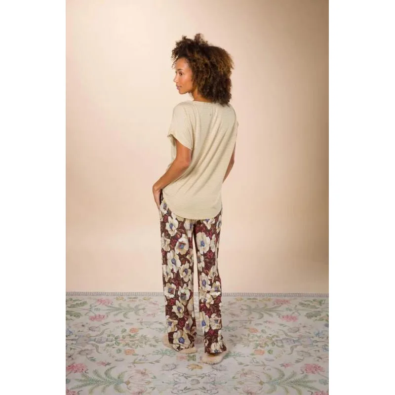 Pip Studio Belin dlouhé kalhoty Rosita Brown