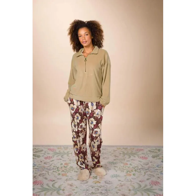 Pip Studio Belin dlouhé kalhoty Rosita Brown