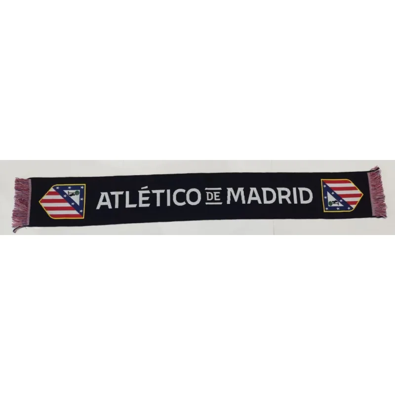Atlético Madrid pletený šál čierny