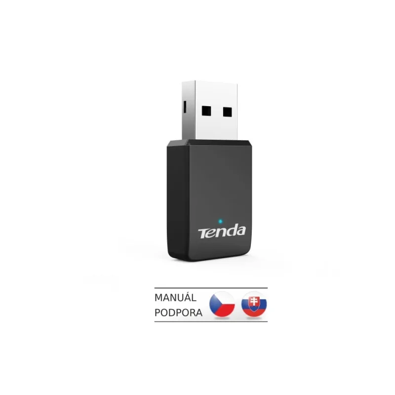 Tenda U9 WiFi AC650 USB adaptér, 633 Mb/ s (433 + 200 Mb/ s), 802.11 ac/…