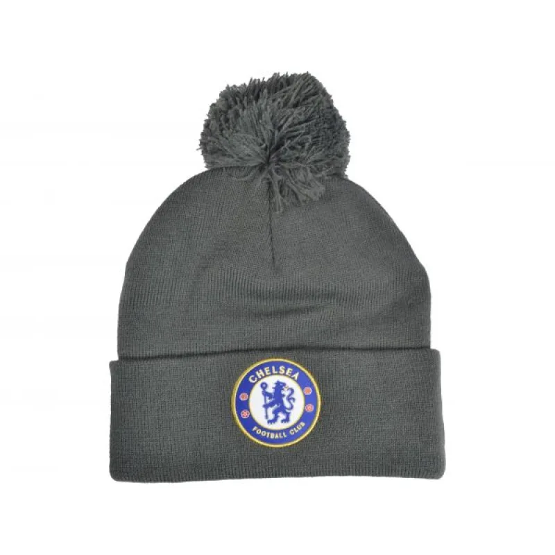Chelsea FC pletená zimná čiapka šedá - SKLADOM
