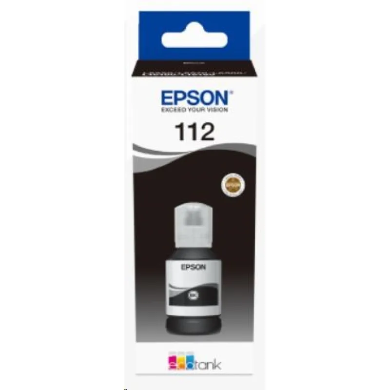 Atrament EPSON čierny 112 EcoTank Pigmentový čierny atrament C13T06C14A