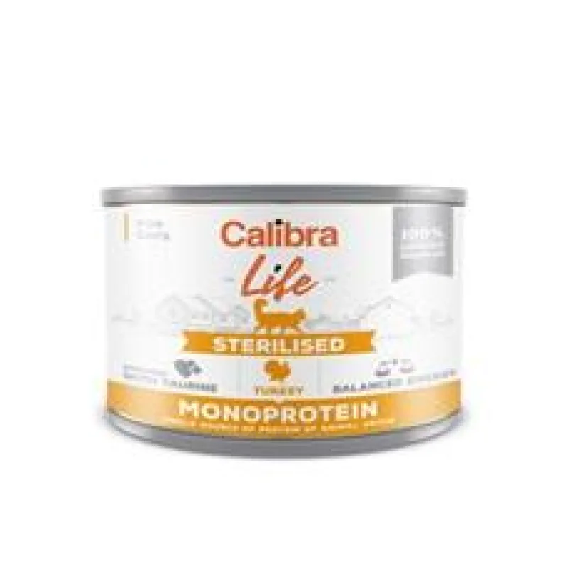 Calibra Cat Life konz.Sterilised Turkey 200 g
