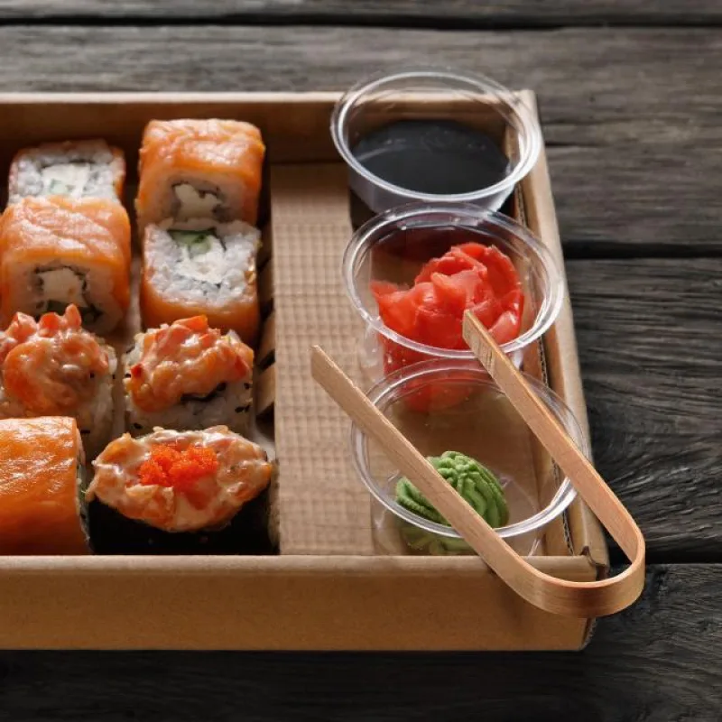 Bambusové fingerfood kleště 10 cm [50 ks] (66726)