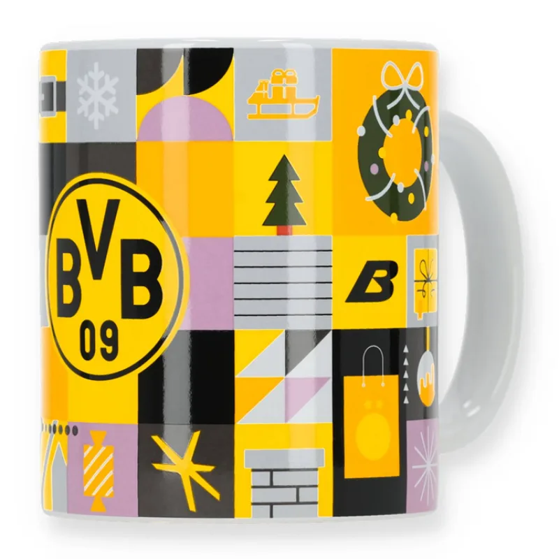 Borussia Dortmund BVB 09 vianočný hrnček - SKLADOM