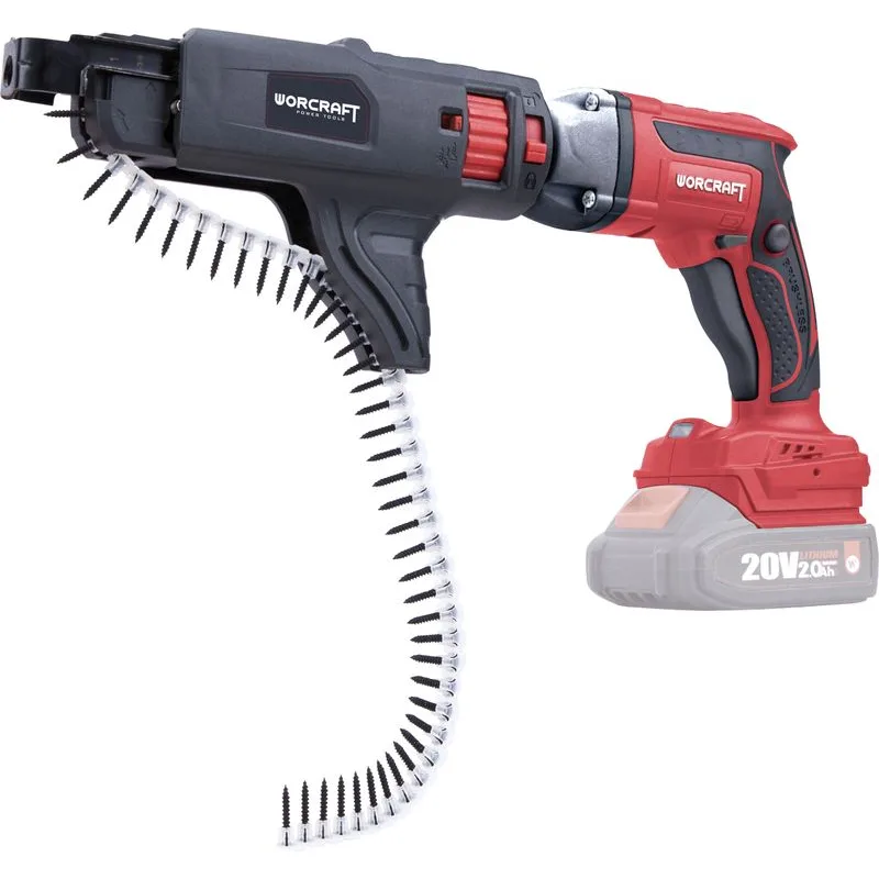 Skrutkovač Worcraft CDIS-S20LiB ShareSYS, na sadrokartón, 20V, Li-ion, bezuhlíkový