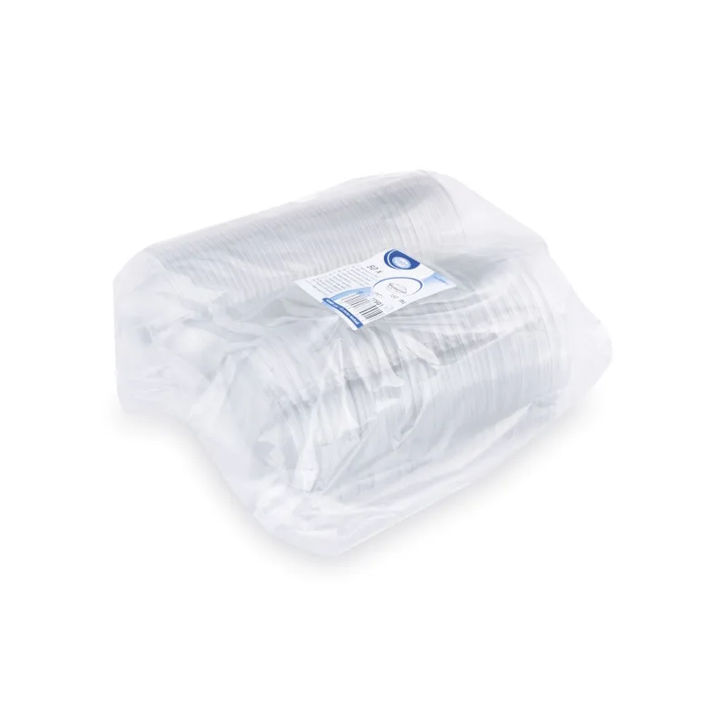 Miska kulatá průhledná s víčkem 150 ml (rPET) [50 ks] (77901)