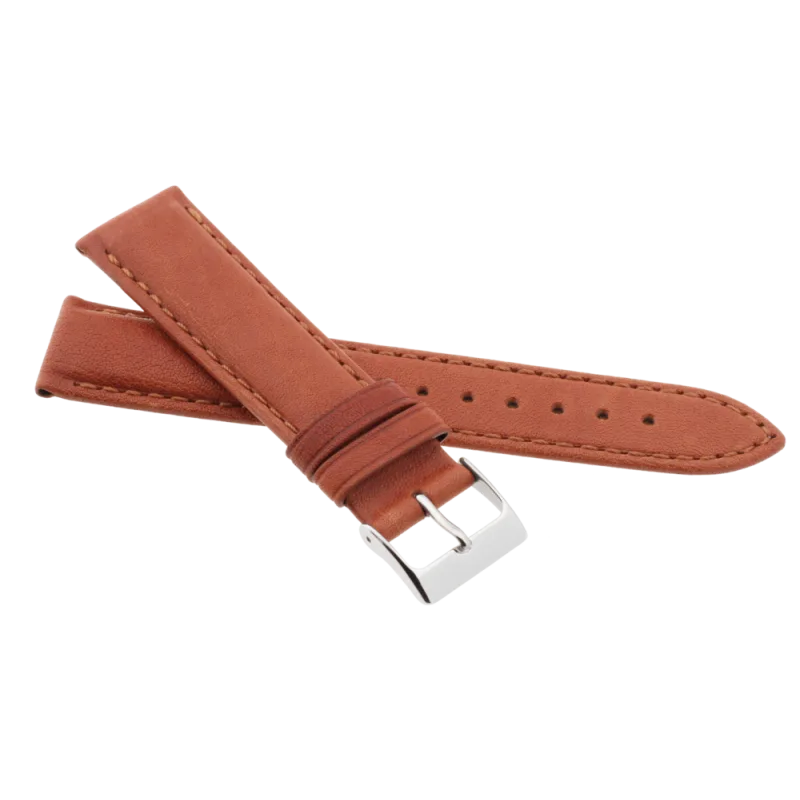 JVD Kožený pánský hnědý řemínek na hodinky R42210/22