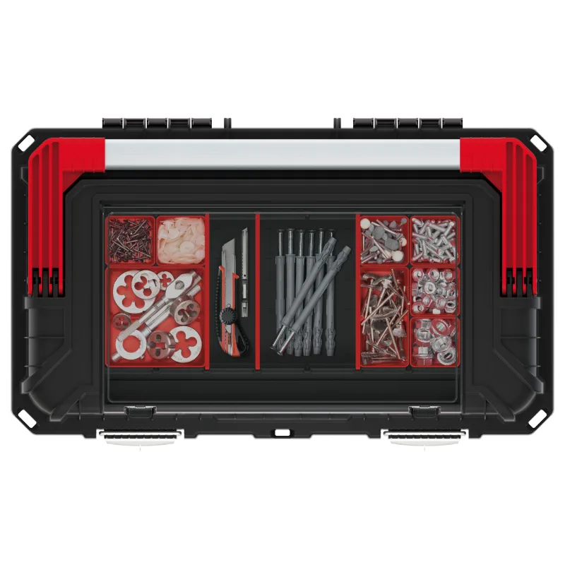 Kistenberg Kufor na náradie HEAVY 585x360x337mm čierny, organizéry aj vo veku KHVA603535BSM-S411