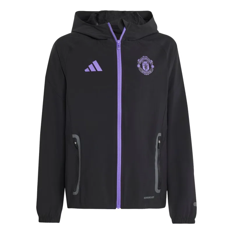 Adidas Manchester United bunda čierna detská