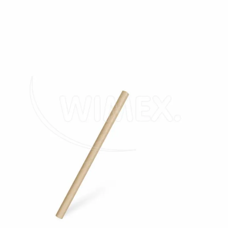 Slámky papírové JUMBO kraft 15 cm, Ø 8 mm [100 ks] (40911)
