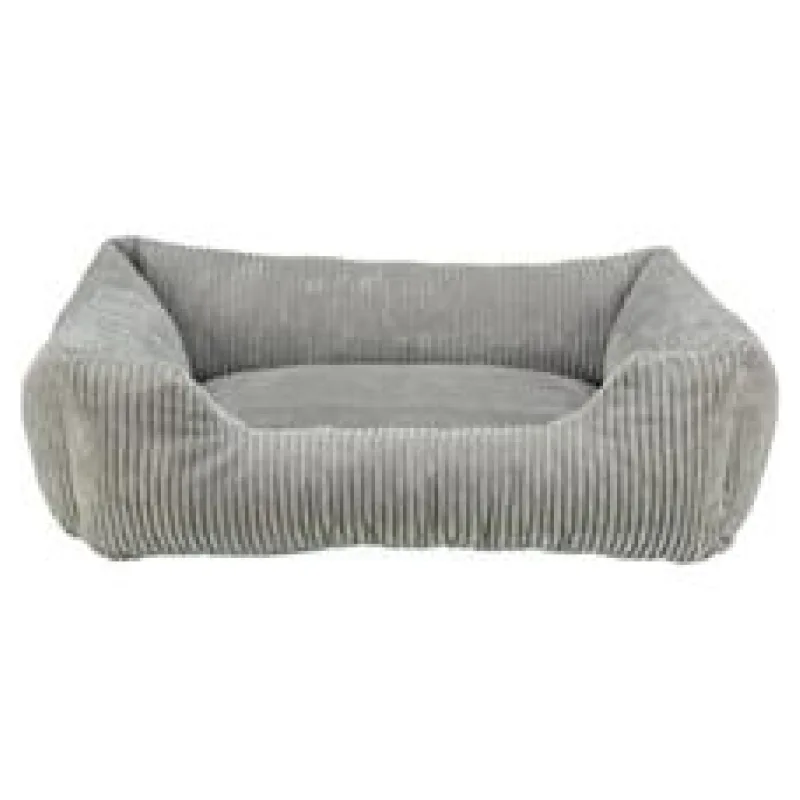 Vital Bed JONNA ortopedický obdélníkový pelech, manšestrový plyš, šedá 100 x 70 cm