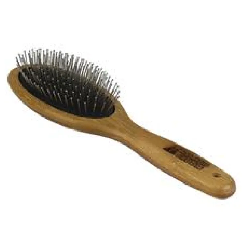 Bamboo Groom Velký kartáč s nerezovými hroty