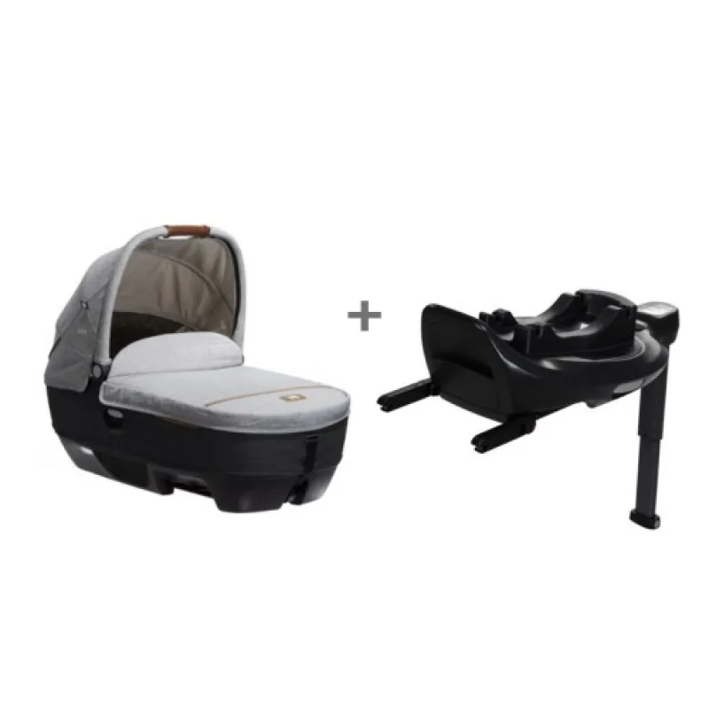 Set hlbokej korby/Autosedačky Joie CALMI R129 SIGNATURE (HUSH R129) + I-BASE ENCORE 2024 carbon