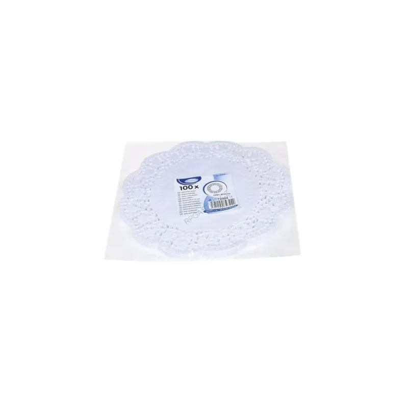 Dekorativní krajky kulaté Ø 24 cm [100 ks] (72324)