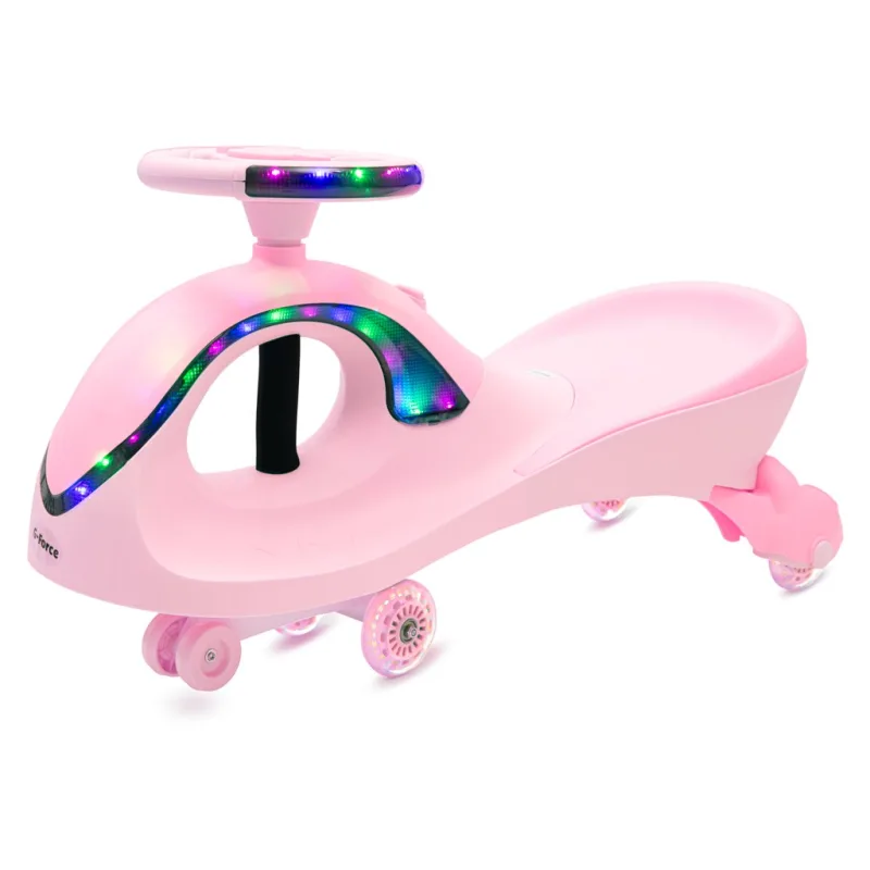 Gravitačné odrážadlo pre deti s LED Baby Mix G-Force ružové