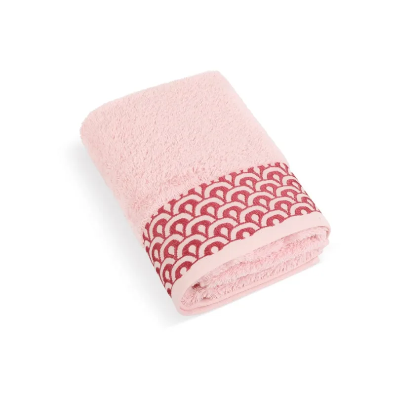 Froté uterák Čipka 50x100cm 500g ružový