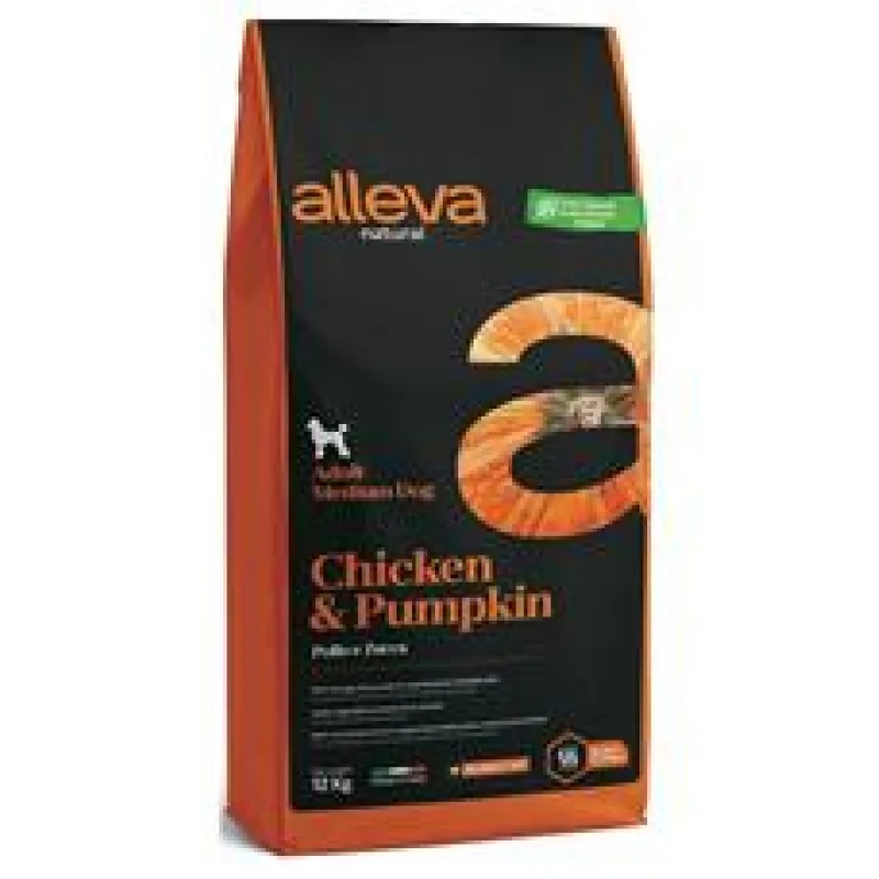 ALLEVA NATURAL Dog Dry Adult Chicken&Pumpkin Medium 2x12 kg