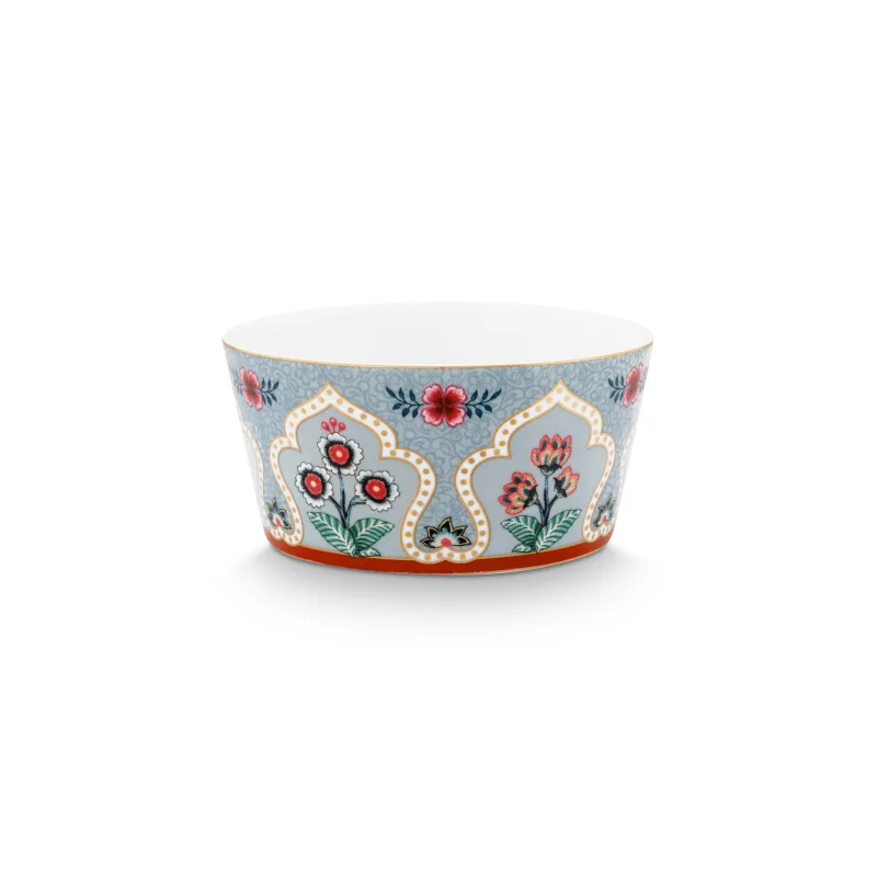 Pip Studio Flower Festival Oriental sada 4 kusů misek Ø12cm, modrá
