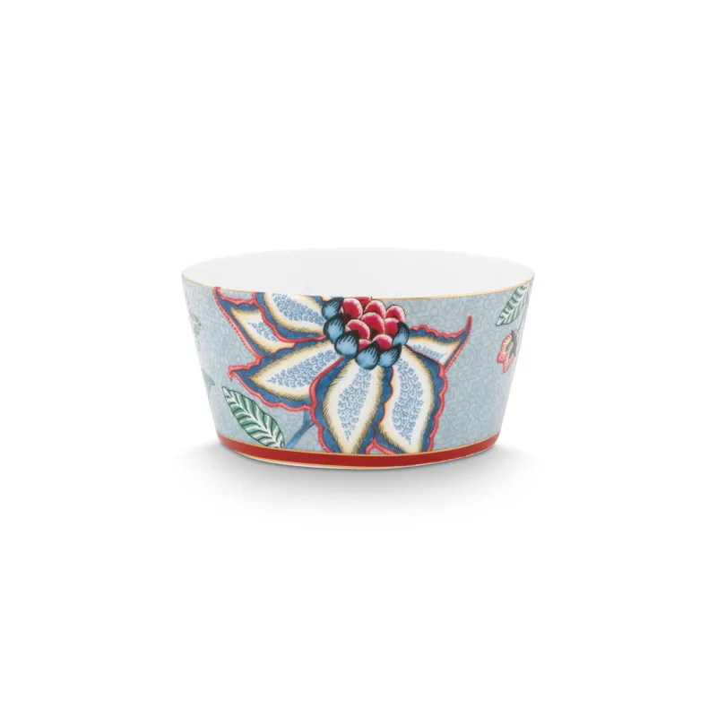 Pip Studio Flower Festival Oriental sada 4 kusů misek Ø12cm, modrá