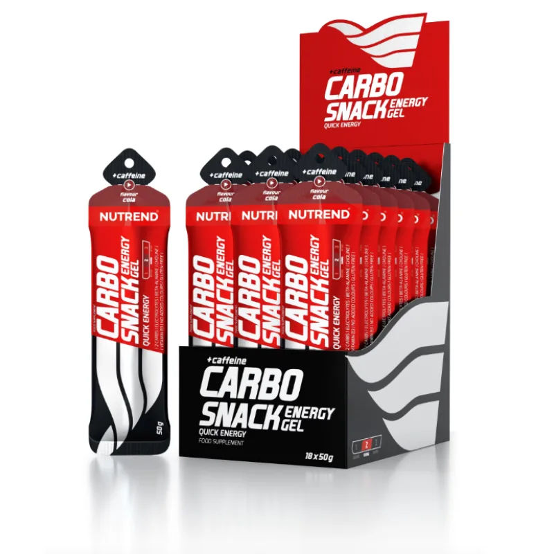 CARBOSNACK WITH CAFFEINE 50 g - Nutrend Príchuť: Cola s kofeínom - V sáčku