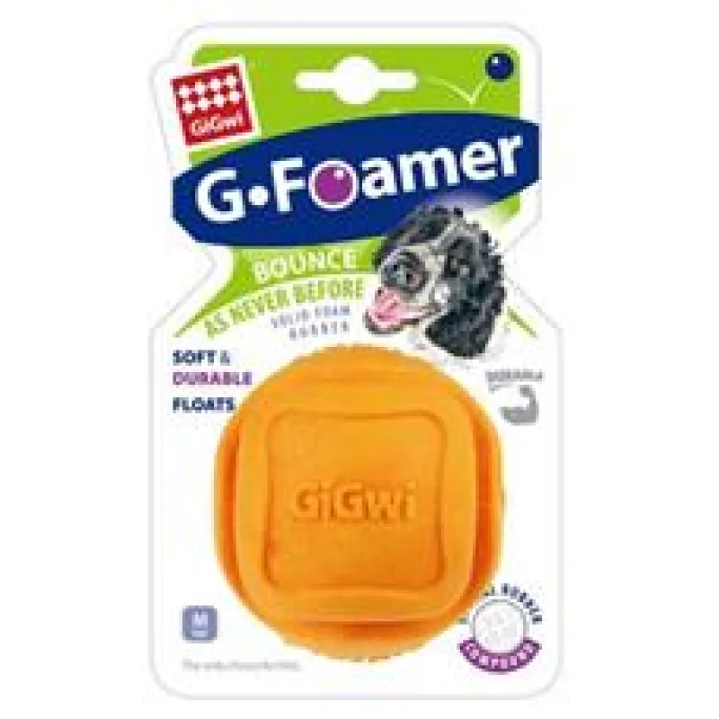 Hračka pes GiGwi Foamer Ball míček z tvrzené pěny oran 1 ks