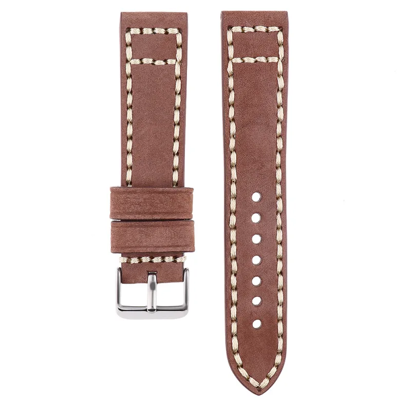 PRIM Kožený řemínek PRIM s výrazným ručním prošíváním RB.15863.2220.5013.XL