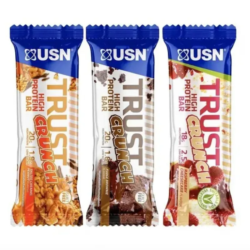 Trust Crunch Protein Bar 60 g - USN Príchuť: Biela čokoláda s Čučoriedkovým muffinom
