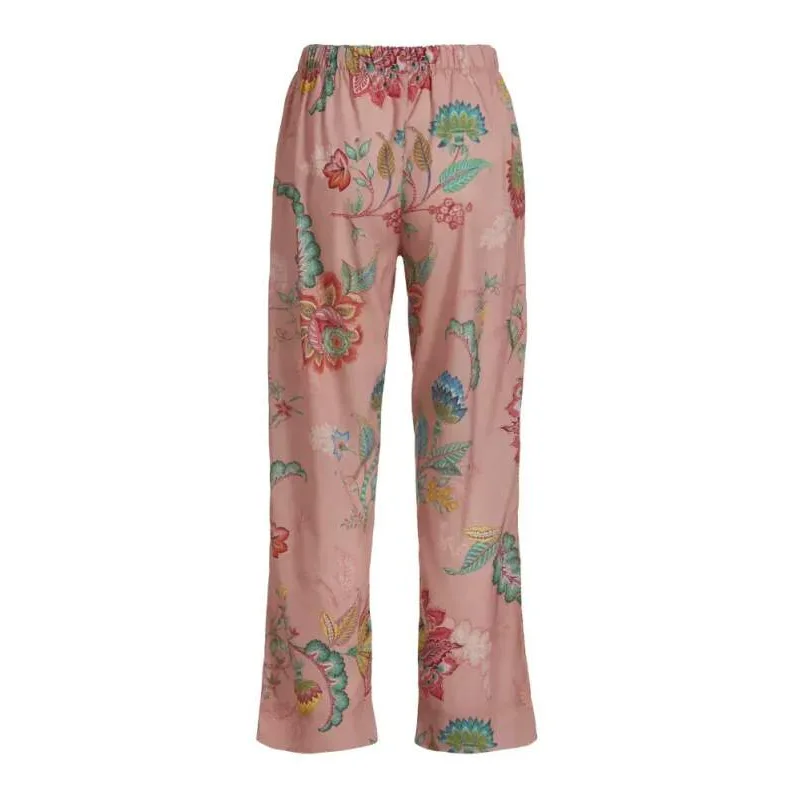 Pip Studio Belinna dámské dlouhé kalhoty Jambo Flower, růžové