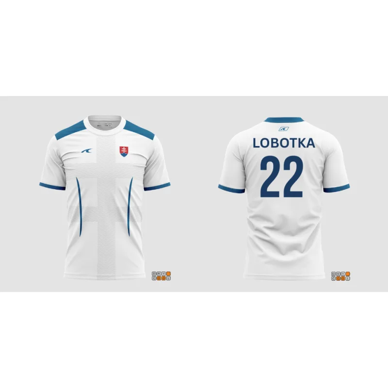 Futbalový dres Slovensko / Slovakia Stanislav Lobotka biely detský