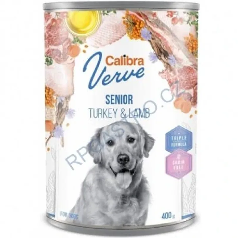 Calibra Dog Verve konz.GF Senior Turkey&Lamb 400g (Calibra Dog Verve konz.GF Senior Turkey&Lamb 400g)