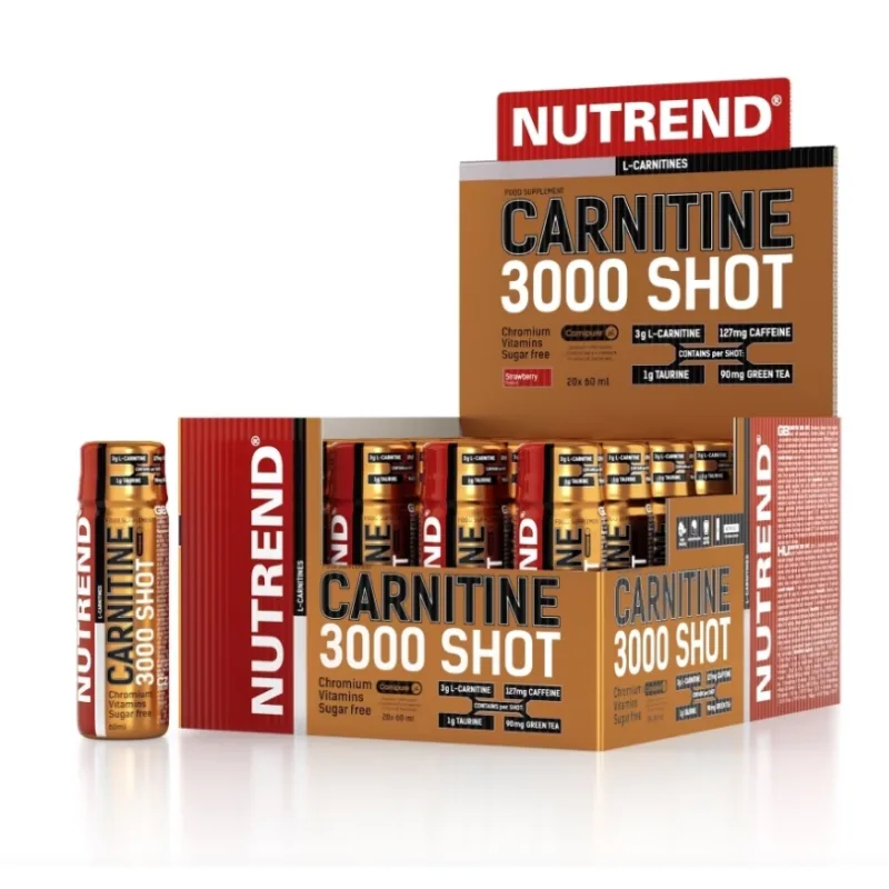 CARNITINE 3000 SHOT 60 ml - Nutrend Príchuť: Pomaranč
