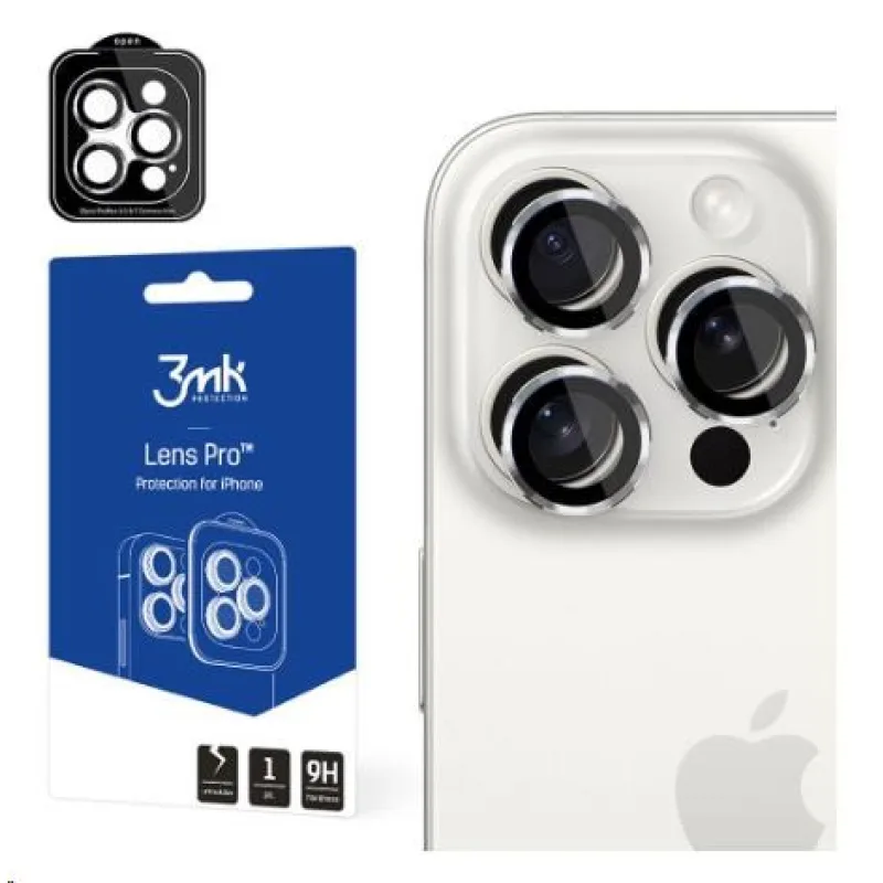 3mk Lens Protection Pro pro Apple iPhone 15 Pro Max, Silver 5903108530064