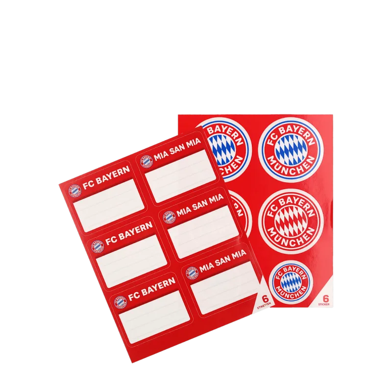 FC Bayern Mníchov sada nálepiek na zošity - SKLADOM