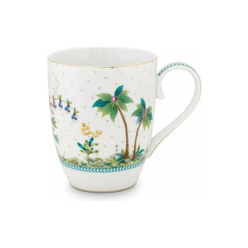 Pip Studio Jolie hrnek 350ml, bílý