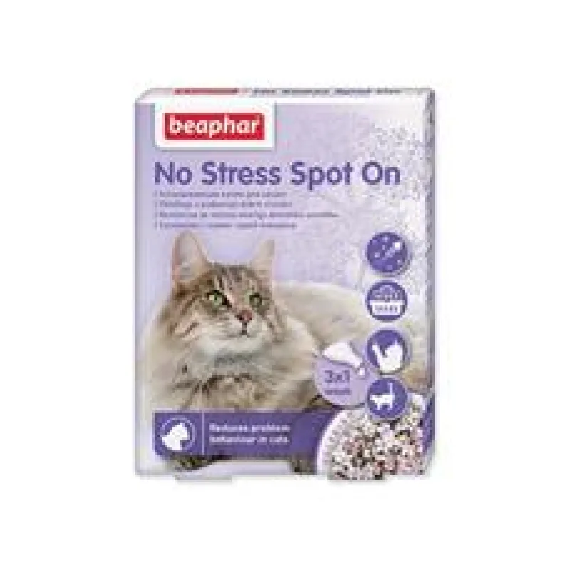 BEAPHAR No Stress Spot On pro kočky pipety 3 x 0,4 ml