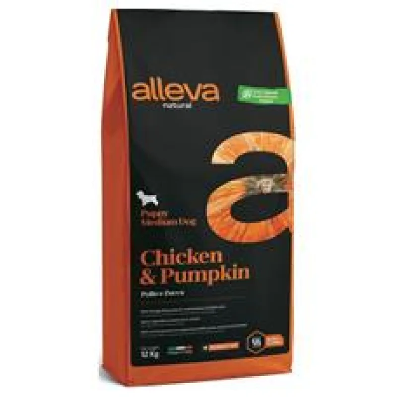 ALLEVA NATURAL Dog Dry Puppy Chicken&Pumpkin Medium 800g