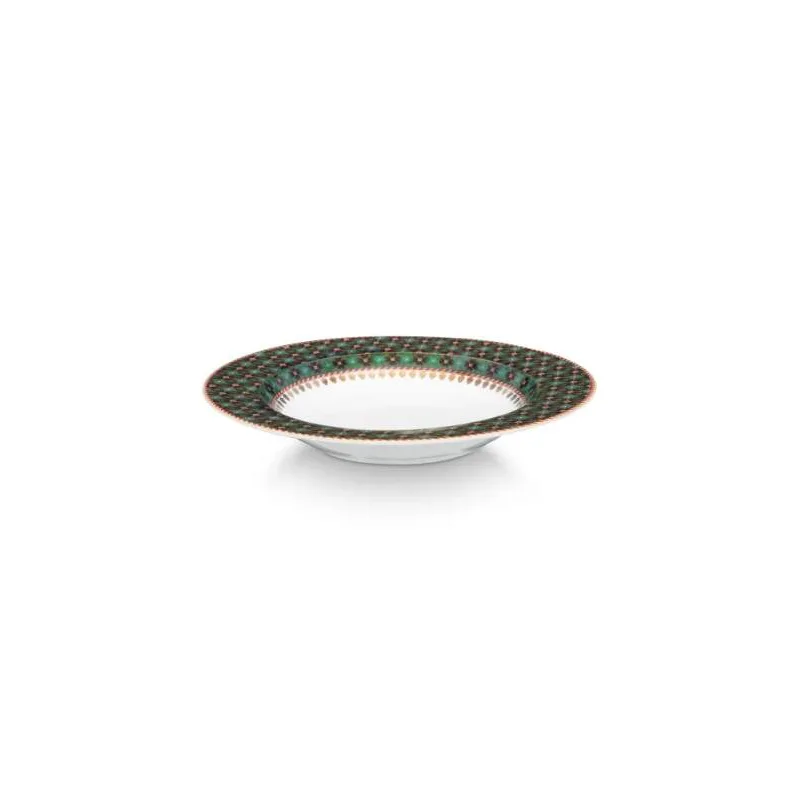 Pip Studio Berry Blues hluboký talíř Ø21,5cm, zelený