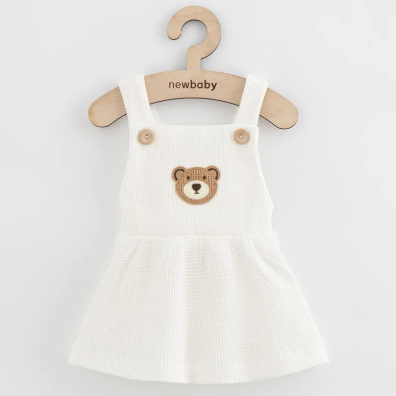 Dojčenská sukienka na traky New Baby Luxury clothing Laura biela