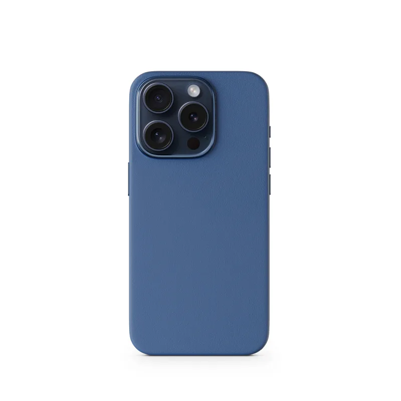 Epico Mag+ kožený kryt iPhone 15 Pro - modrá 81310131600001