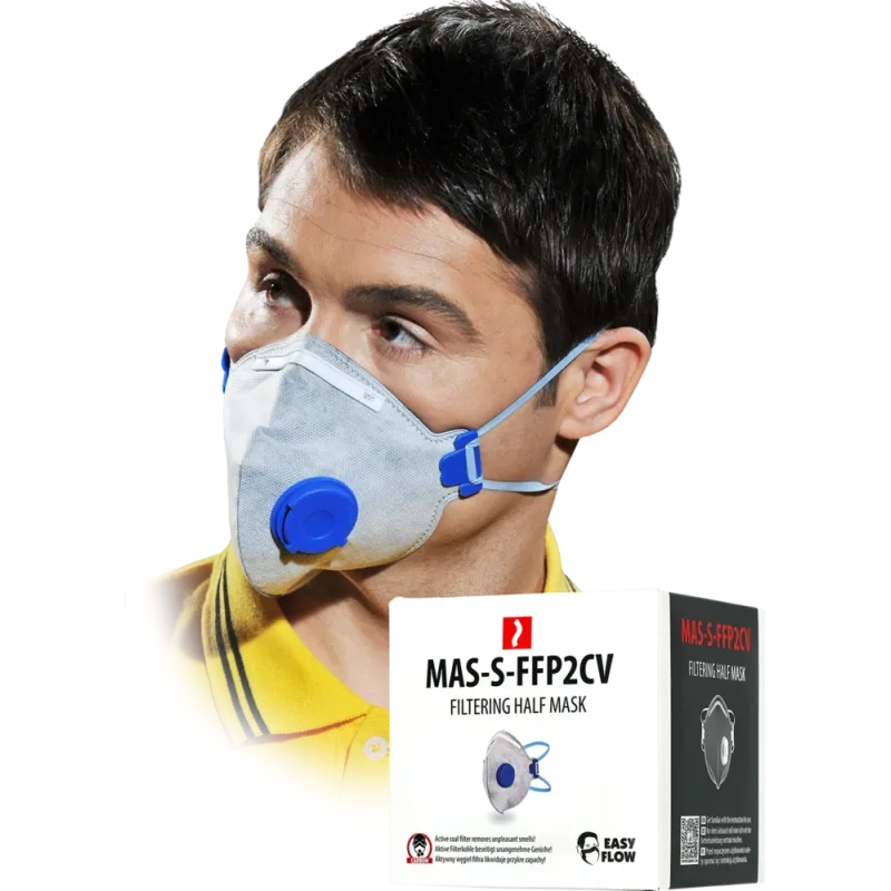 Reis MAS S FFP2CV Protiprachová polomaska s ventilom 10 ks