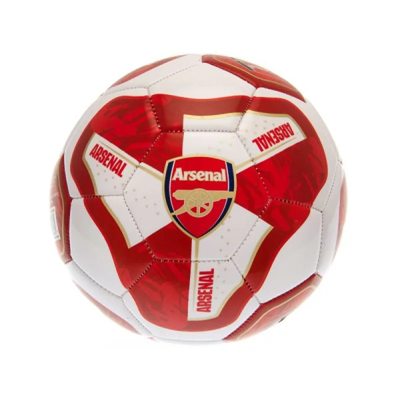 Arsenal futbalová lopta červeno-biela - SKLADOM